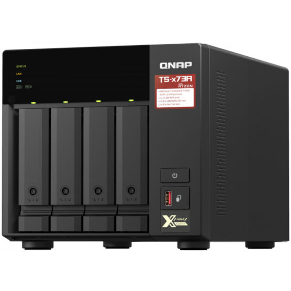 QNAP TS-473A - NAS - Tower - Ryzen Embedded - V1500B - Schwarz – Bild 5