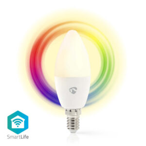 SmartLife Vollfärbige LED-Lampe | WLAN | E14 | 470 lm | 4.9 W | RGB / Warm to Cool White | 2700 - 6500 K | Android™ / IOS | Kerze