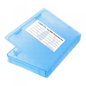 LogiLink Festplatten Etui, Geeignet für 2.5´´ Festplatten, Blau