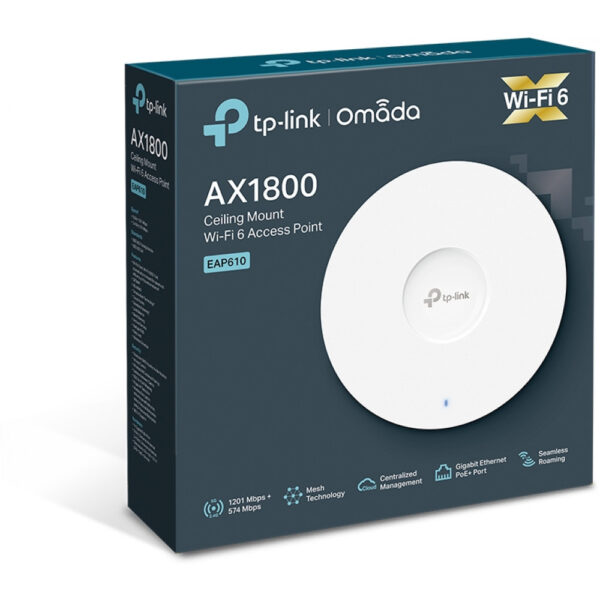 TP-LINK AX1800 Ceiling Mount Dual-Band Wi-Fi 6 Access Point EAP610 V2 - Access Point - 1,8 Gbps – Bild 10