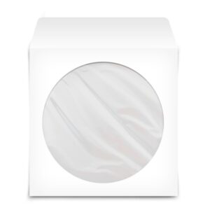 Papercases für 12 cm CD/DVD mit Klebepunkt 100 Stück