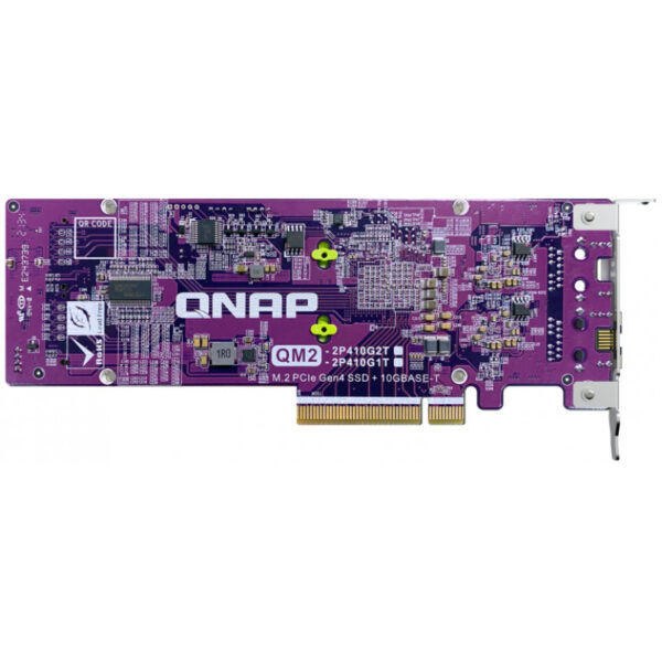 QNAP Card QM2 - M.2 - PCIe - RJ-45 - Niedriges Profil - PCIe 4.0 - RJ-45 - NAS / Storage server – Bild 4