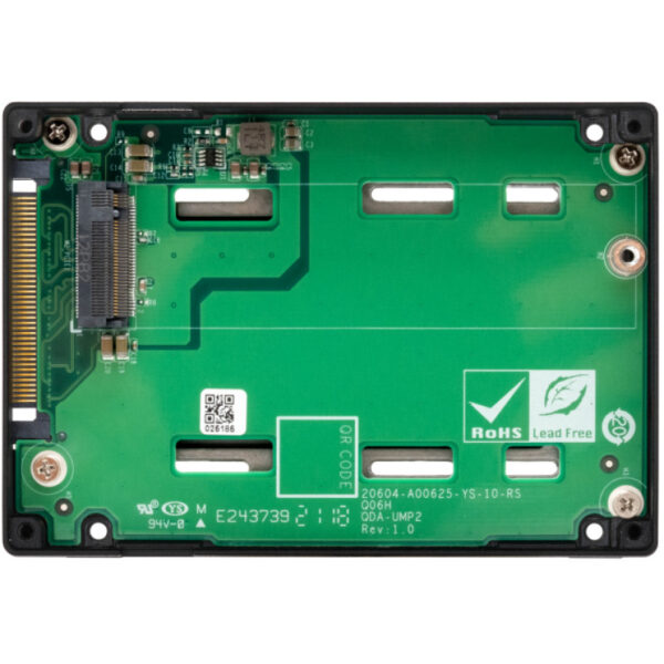 QNAP QDA-UMP4 - SSD-Gehäuse - 2.5 Zoll - M.2 - Schwarz – Bild 2