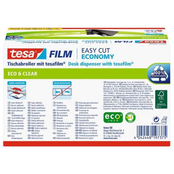 Tesa film Sparpack Abroller+ eco&clear 1 rol – Bild 5