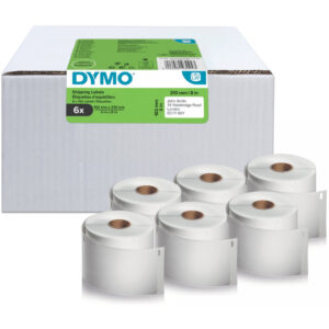 Dymo 2177565 - Weiß - Selbstklebendes Druckeretikett - Gestanztes Etikett - Direkt Wärme - Universal - Rechteck