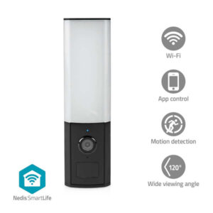 SmartLife Außenkamera | Wi-Fi | Umgebungslicht | Full HD 1080p | IP65 | Cloud Storage (optional) / microSD (not enthalten) / Onvif | 100 - 240 V AC | mit Bewegungssensor | Nachtsicht | Schwarz