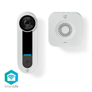 SmartLife Video-Türsprechanlage | Wi-Fi | Batteriebetrieben / Netzstromversorgung | 1536x1536 | Cloud Storage (optional) / microSD (not enthalten) / Onvif | IP65 | mit Bewegungssensor | Weiss