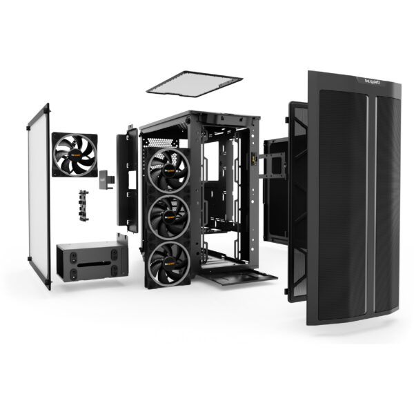 Be Quiet! PURE BASE 500 FX Black - Midi Tower - PC - Schwarz - ATX - micro ATX - Mini-ITX - Acrylnitril-Butadien-Styrol (ABS) - Stahl - Gaming – Bild 4
