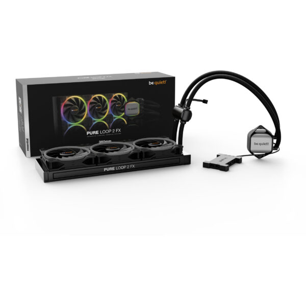 Be Quiet! Pure Loop 2 FX 360mm - All-in-One-Flüssigkeitskühler - 12 cm - 8,9 dB - 34 dB - Schwarz – Bild 2