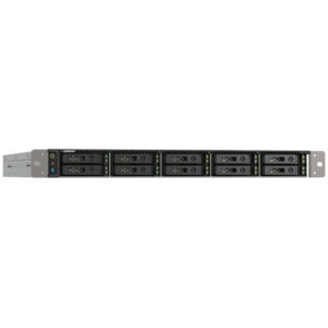 QNAP 1U 10-bay all flash NAS U.2/U.3 NVMe PCIe Gen4 x4 and SATA 6Gbps bays AMD EPYC - NAS - SAN