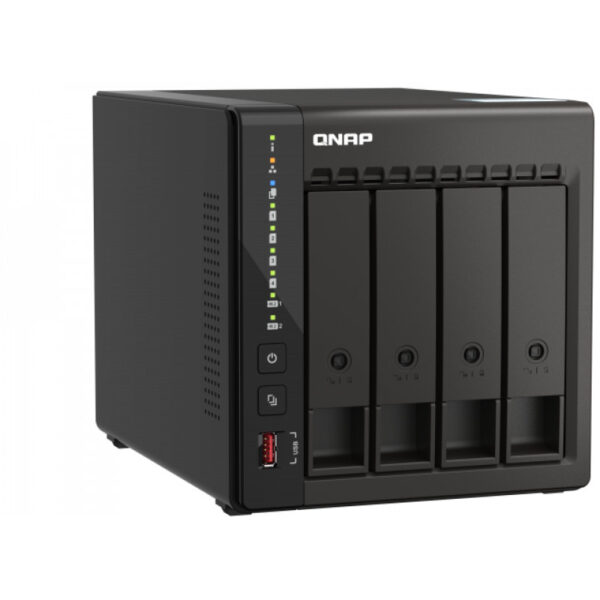 QNAP TS-453E - NAS - Tower - Intel® Celeron® - J6412 - Schwarz – Bild 3