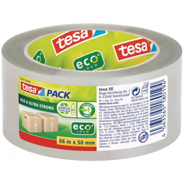Tesa Packband transparent 50mmx66m ECO Ultra strong