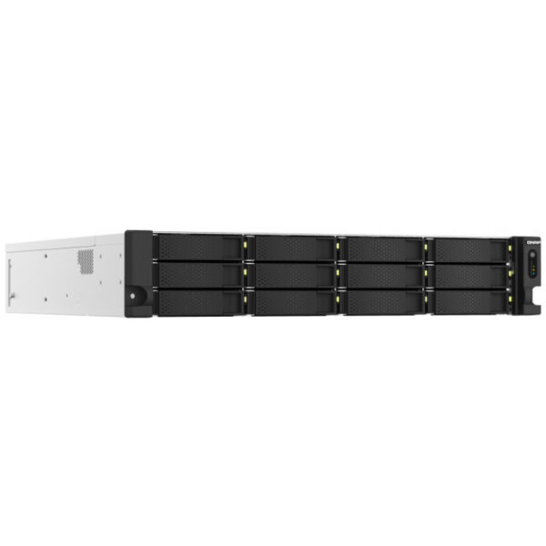 QNAP TS-H1887XU-RP - NAS - Rack (2U) - Intel Xeon E - E-2336 - Schwarz - Weiß