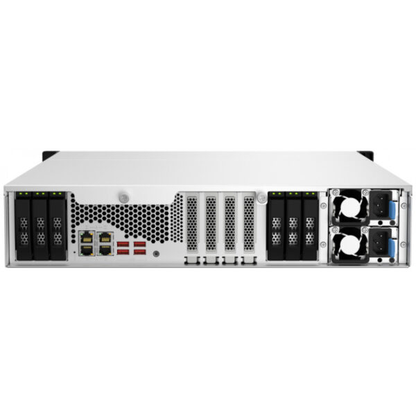 QNAP TS-H1887XU-RP - NAS - Rack (2U) - Intel Xeon E - E-2336 - Schwarz - Weiß – Bild 4