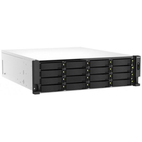 QNAP TS-H2287XU-RP - NAS - Rack (3U) - Intel Xeon E - E-2378 - Schwarz - Weiß – Bild 2