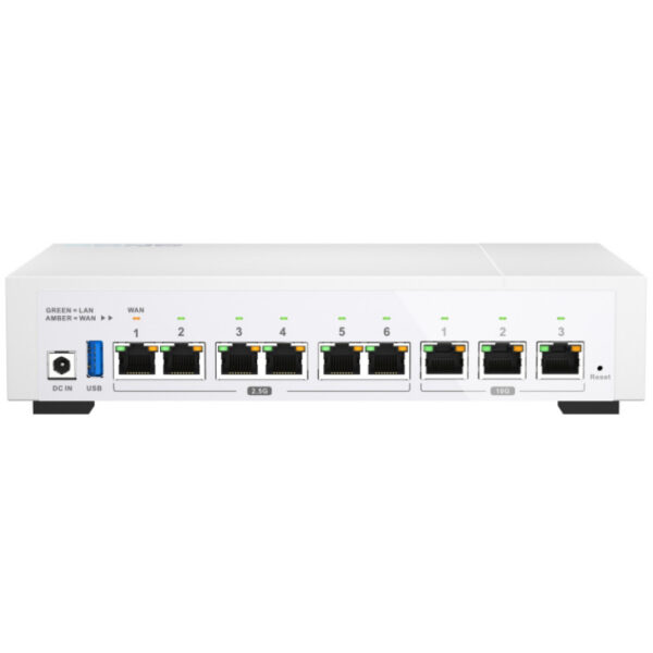 QNAP QHora-322 - Ethernet-WAN - 2.5 Gigabit Ethernet - 10 Gigabit Ethernet - Weiß – Bild 5