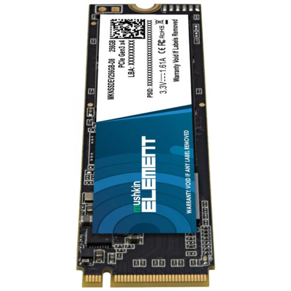 Mushkin SSD Element M.2 256GB PCIe Gen3x4 NVME - Solid State Disk - NVMe – Bild 2