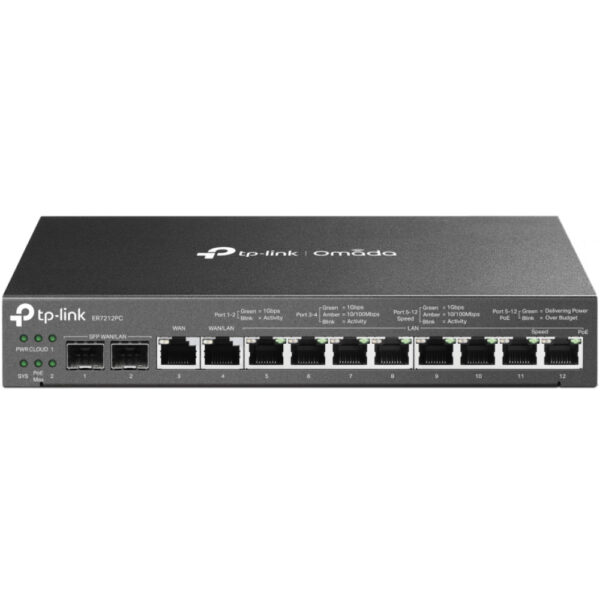 TP-LINK Omada ER7212PC V1 - Router - 8-Port-Switch