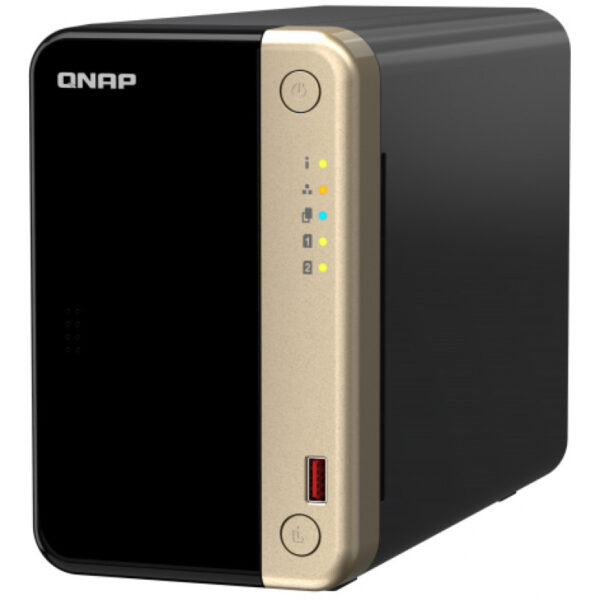 QNAP TS-264 - NAS - Tower - Intel® Celeron® - N5095 - Schwarz - Gold – Bild 4