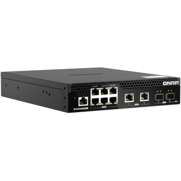 QNAP QSW-M2106R-2S2T 6 port 2.5Gbps 2 ports - NAS – Bild 3