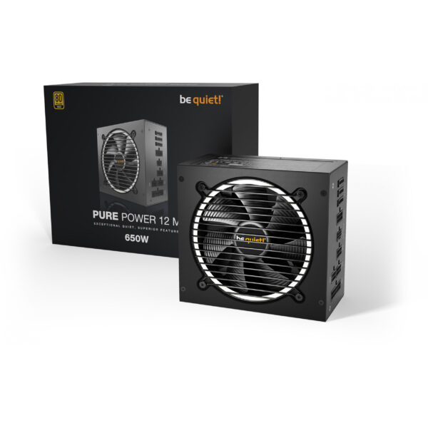 Be Quiet! Pure Power 12 M - 650 W - 100 - 240 V - 720 W - 50/60 Hz - 10/5 A - Aktiv