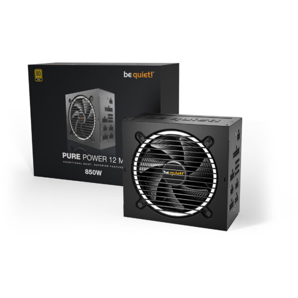 Be Quiet! Pure Power 12 M - 850 W - 100 - 240 V - 900 W - 50/60 Hz - 12 / 6 A - Aktiv