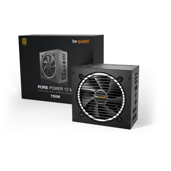 Be Quiet! Pure Power 12 M - 750 W - 100 - 240 V - 820 W - 50/60 Hz - 10/5 A - Aktiv – Bild 3