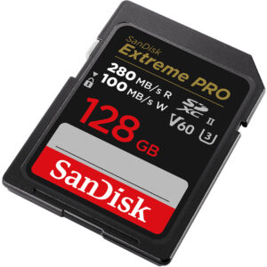 SanDisk Extreme PRO 128GB V60 UHS-II 280/100MBs