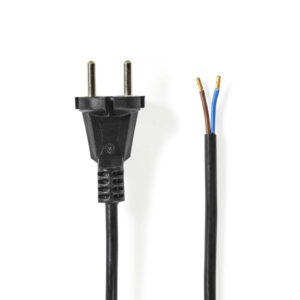 Staubsauger Netzkabel | 10.0 m | CEE 7/17 | 250 V AC | 16 A | Schwarz | PVC