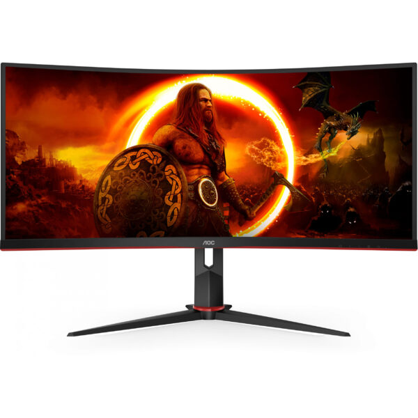 AOC CU34G2XP/BK 32¿ VA Curved Gaming Monitor 3840 x 2160 180Hz 1ms Displayport 2x - 1 ms - DisplayPort – Bild 2
