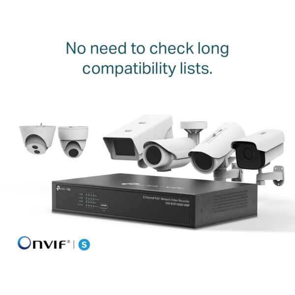 TP-LINK VIGI NVR1008H-8MP - 8 Kanäle - 3840 x 2160 Pixel - 720p - 1080p - 2160p - 3840x2160,1920x1080 - 1680x1050 - 1440x900 - 1280x1024 - 1024x768 - 1280x720 - 1280x720@60fps - 1920x1080@60fps - 3840x2160@30fps - H.264 - H.264+ - H.265 - H.265+ – Bild 5