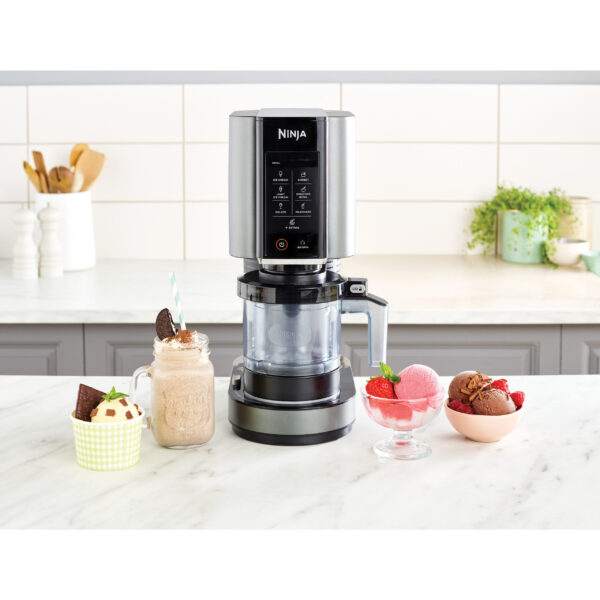 SharkNinja Ninja NC300EU - Traditionelle Eismaschine - 0,473 l - 3 Becken - Schwarz - Silber - 165 mm - 270 mm – Bild 2