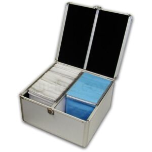 Nierle DJ Koffer Passend für 300 CD/DVD/Blu-ray, ABS, Silber