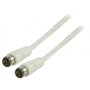 Antennenkabel F-Quick Stecker - F-Quick Stecker 10,0 m weiß