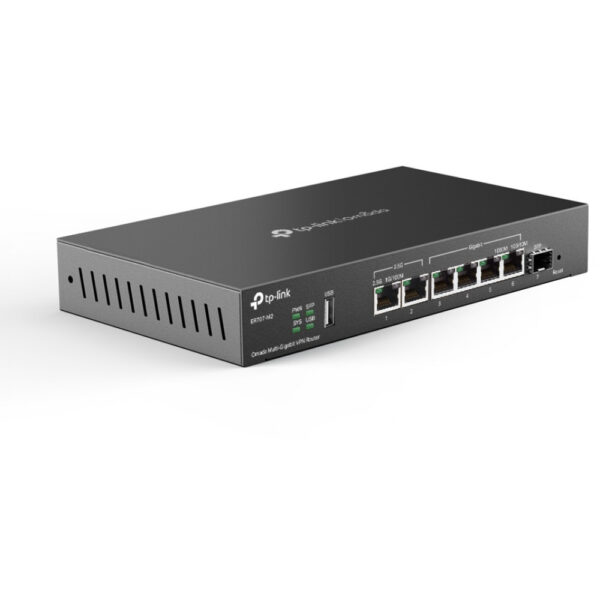 TP-LINK ER707-M2 - Ethernet-WAN - 2.5 Gigabit Ethernet - Schnelles Ethernet - Gigabit Ethernet - Schwarz – Bild 2