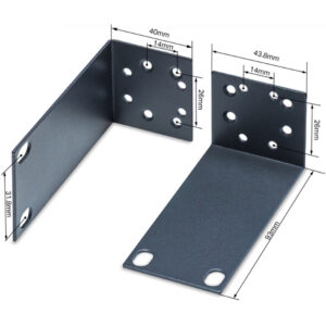 TP-LINK 13 Inch Switch Rack Mount Kit - Montageset - Schwarz - Metall - OC300 - TL-R480T+ - TL-SF1016DS - TL-SF1024D - TL-SG1008 - TL-SG1008MP - TL-SG1016D - TL-SG1016DE,...
