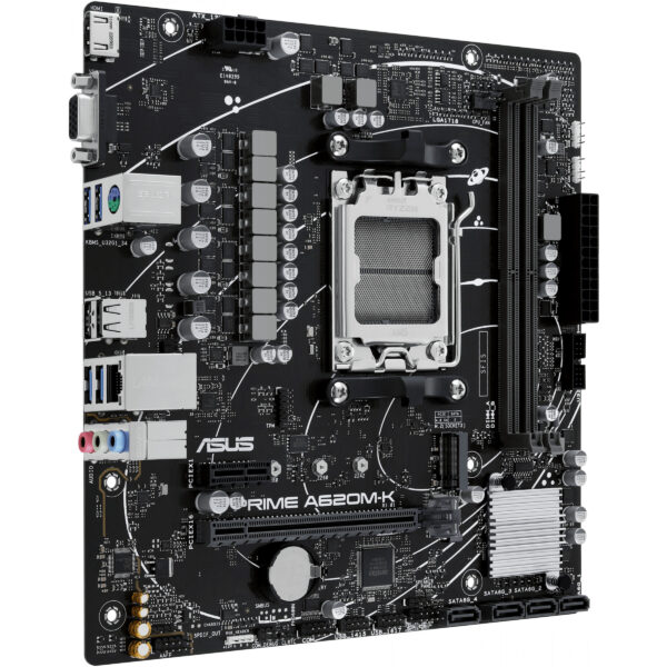 ASUS MB ASUS PRIME A620M-K (AMD,AM5,DDR5,mATX) - AMD Sockel AM5 (Ryzen Zen4) – Bild 2