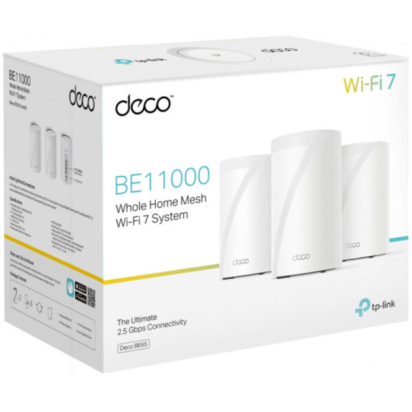 TP-LINK BE9300 Whole Home Mesh WiFi 7 System - 2,5 Gbps - Power over Ethernet – Bild 7