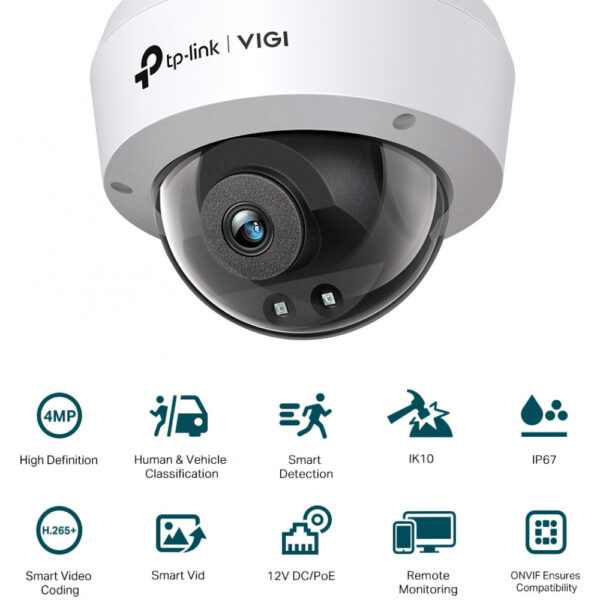 TP-LINK VIGI C240I V1 - Netzwerk-Überwachungskamera - schwenken / neigen