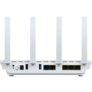 ASUS EBR63 – Expert WiFi - Wi-Fi 6 (802.11ax) - Dual-Band (2,4 GHz/5 GHz) - Eingebauter Ethernet-Anschluss - Weiß - Tabletop-Router