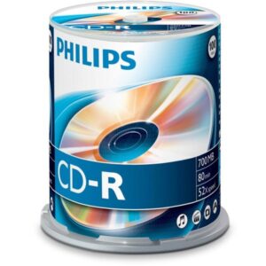 CD-R 80 Min/700 MB Philips 52x in Cakebox 100 Stk