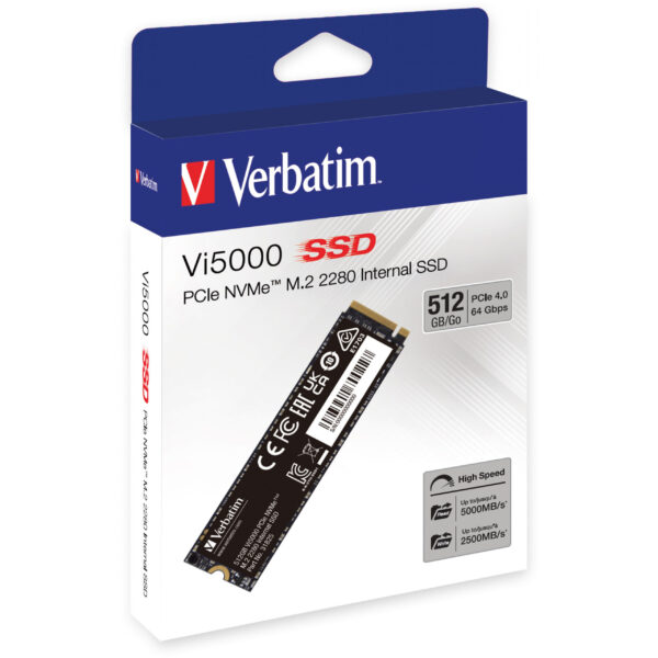 Verbatim Vi5000 M.2 SSD 512GB PCIe4 NVMe 31825 – Bild 4