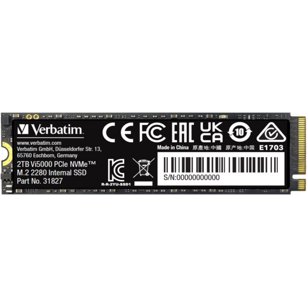 Verbatim Vi5000 M.2 SSD 2TB PCIe4 NVMe 31827 – Bild 3