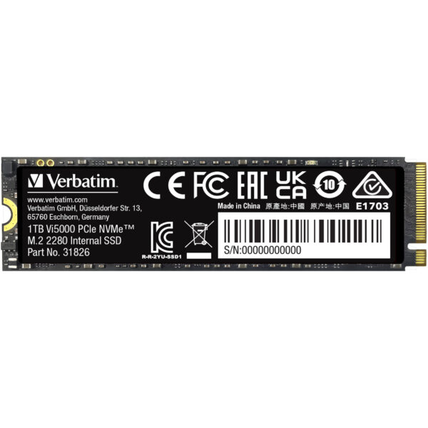 Verbatim Vi5000 M.2 SSD 1TB PCIe4 NVMe 31826 – Bild 3
