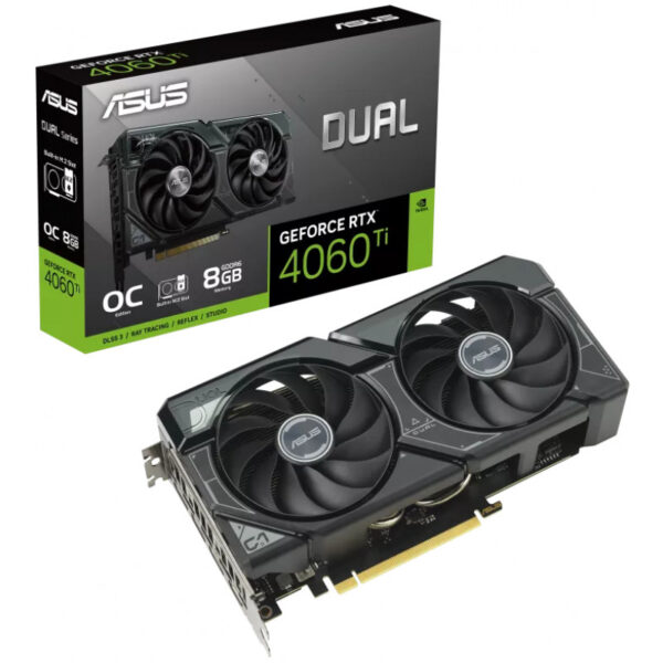 ASUS VGA Asus RTX4060TI 8GB Dual OC SSD - PCI-Express - 8.192 MB – Bild 2
