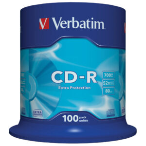 Verbatim Extra Protection, CD-R 700 MB / 80 min 52x, 100 Stück in Cakebox