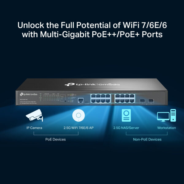 TP-LINK Omada 16-Port L2+ PoE Switch - Switch - 16-Port – Bild 2