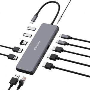 Verbatim USB-C Pro Multiport Hub 13 Port CMH-13 32153 - Hub - 13-Port