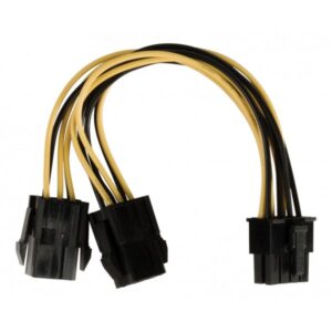 Internes Stromsplitterkabel EPS 8-polig - 2x PCI-Express 0,15 m mehrfarbig