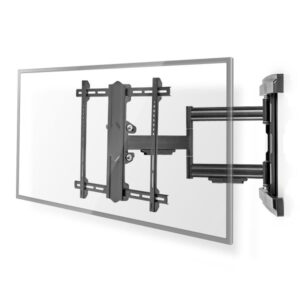 Vollbewegliche-TV-Wandhalterung | 37 - 80 " | maximal unterstützes Bildschirmgewicht: 50 kg | kippbar | drehbar | Minimaler Wandabstand: 70 mm | Maximaler Wandabstand: 650 mm | 3 Drehpunkt(e) | Stahl | Schwarz